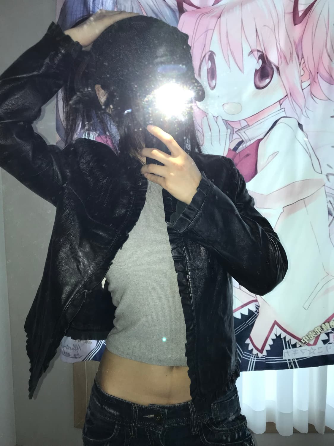 프릴 레더자켓 상품이미지2