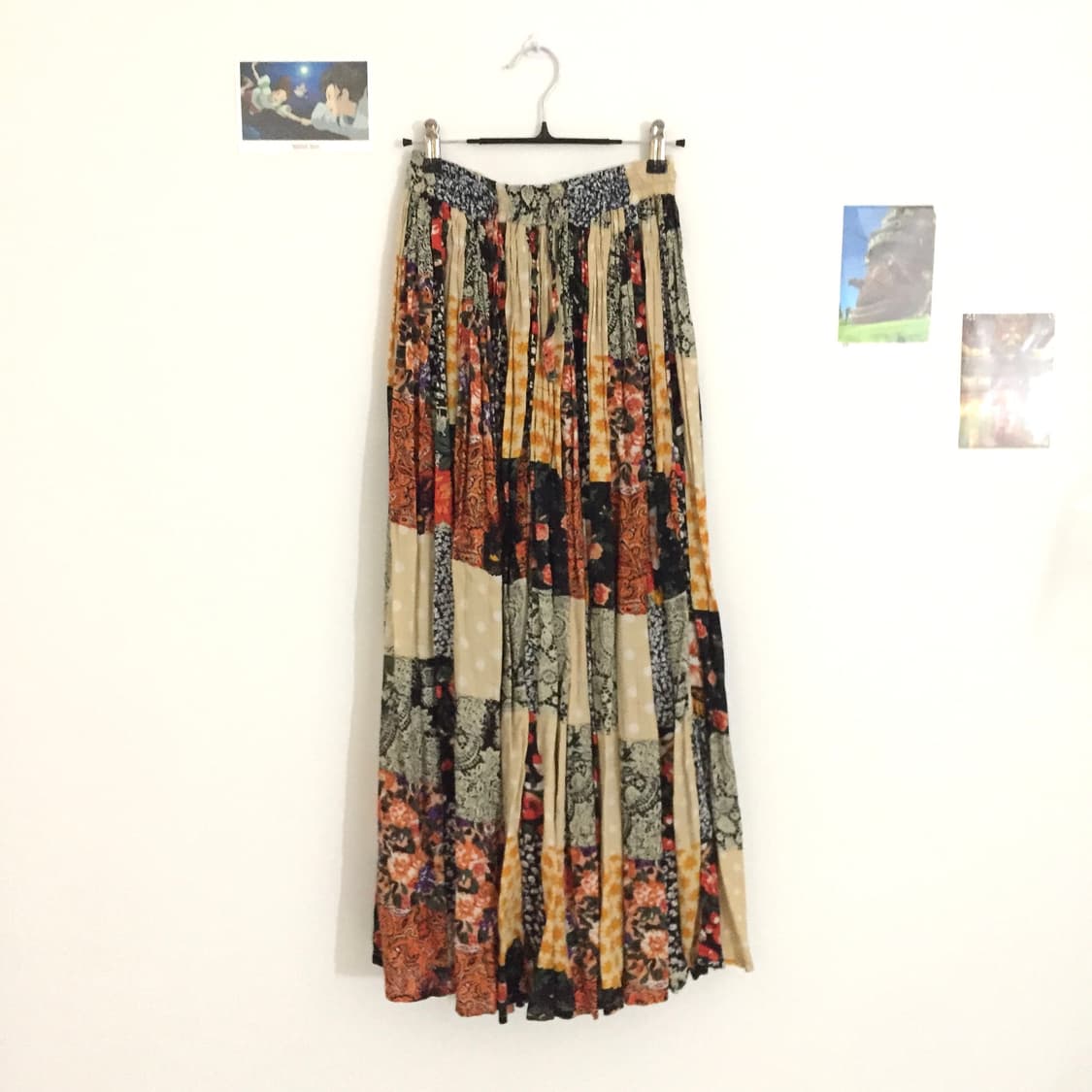 패치 워크 롱스커트 상품이미지1