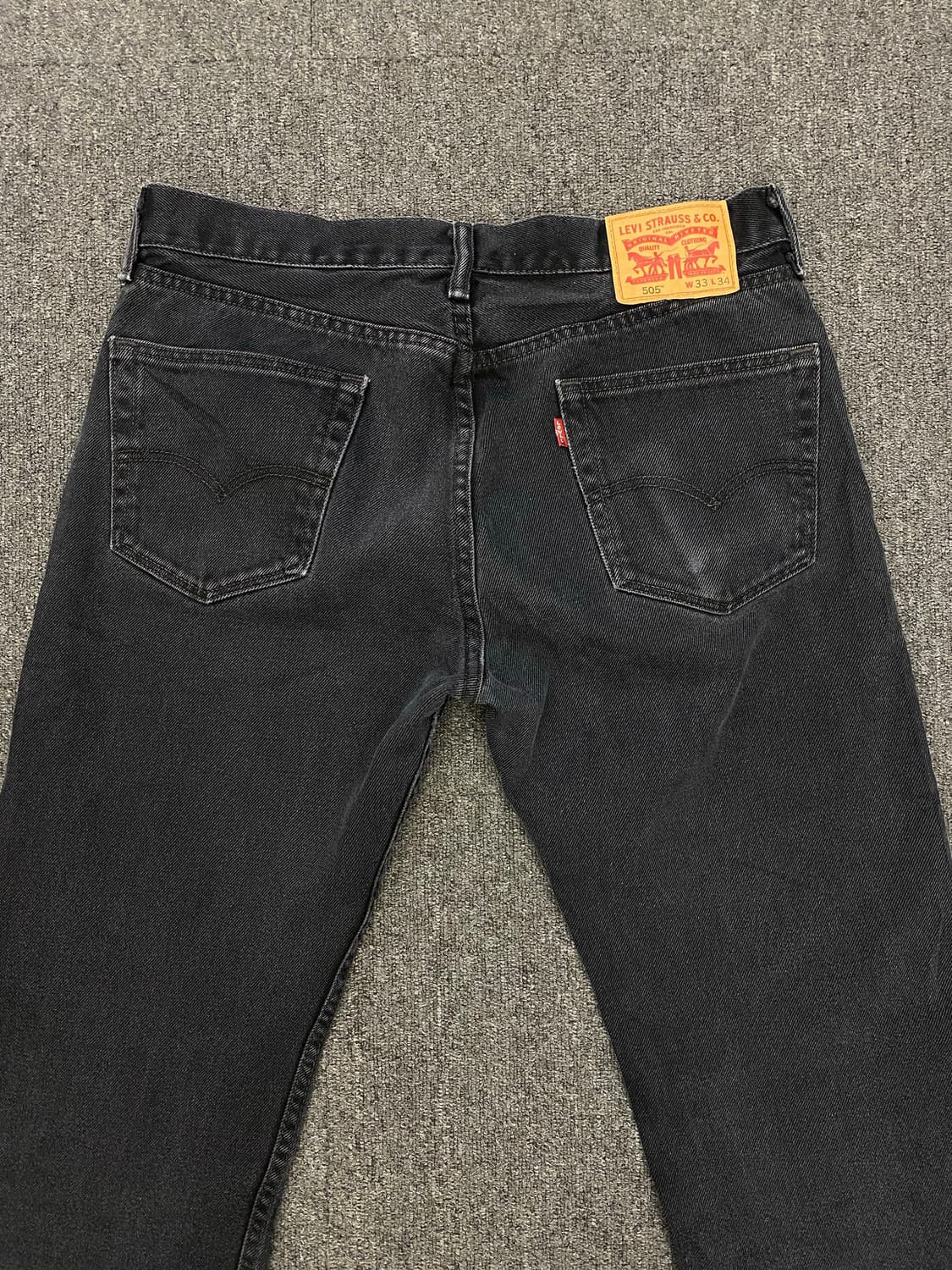 Levis 리바이스 505 흑청 데님팬츠 상품이미지6