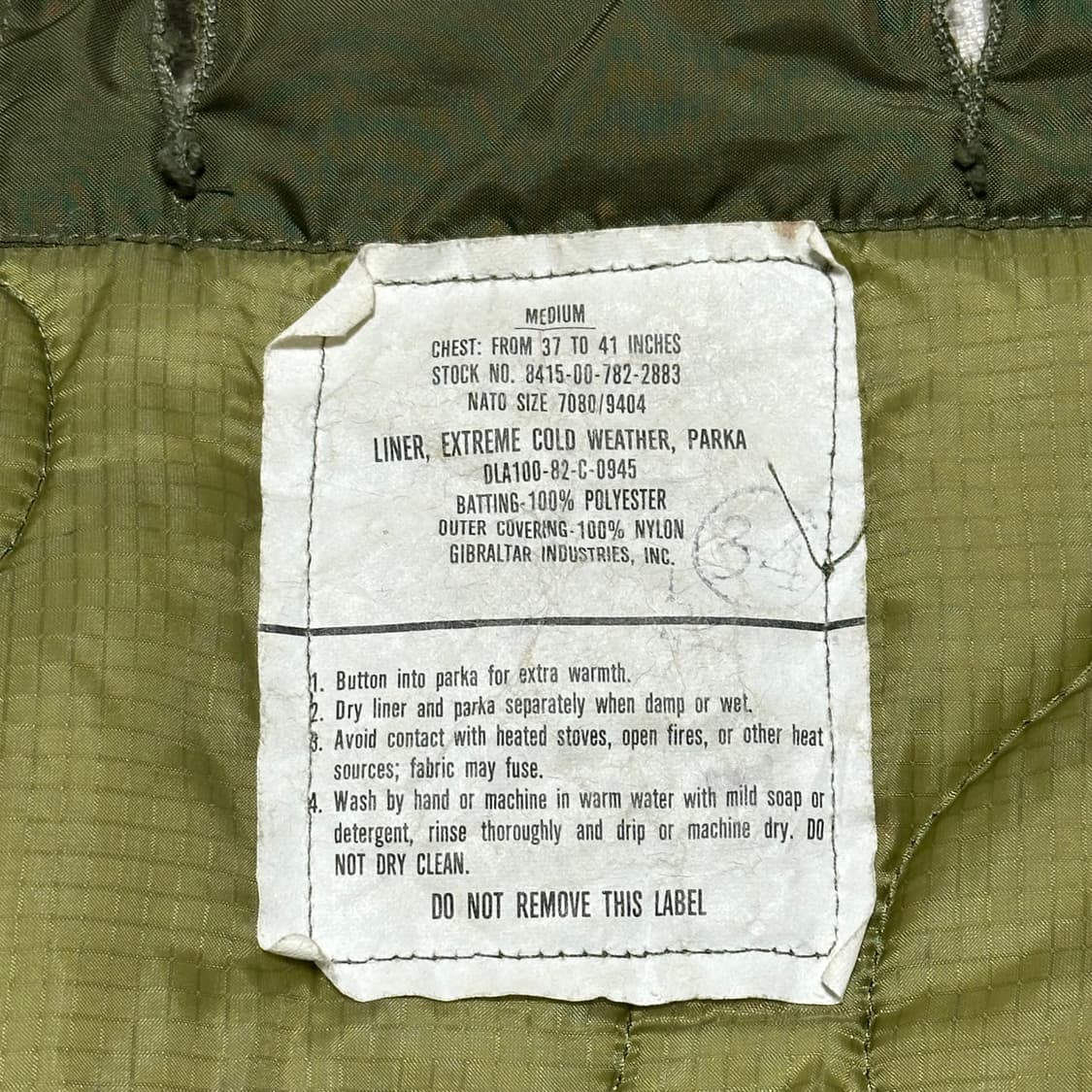 M M-65 80‘s오리지널 미군 피쉬테일 개파카 상품이미지6