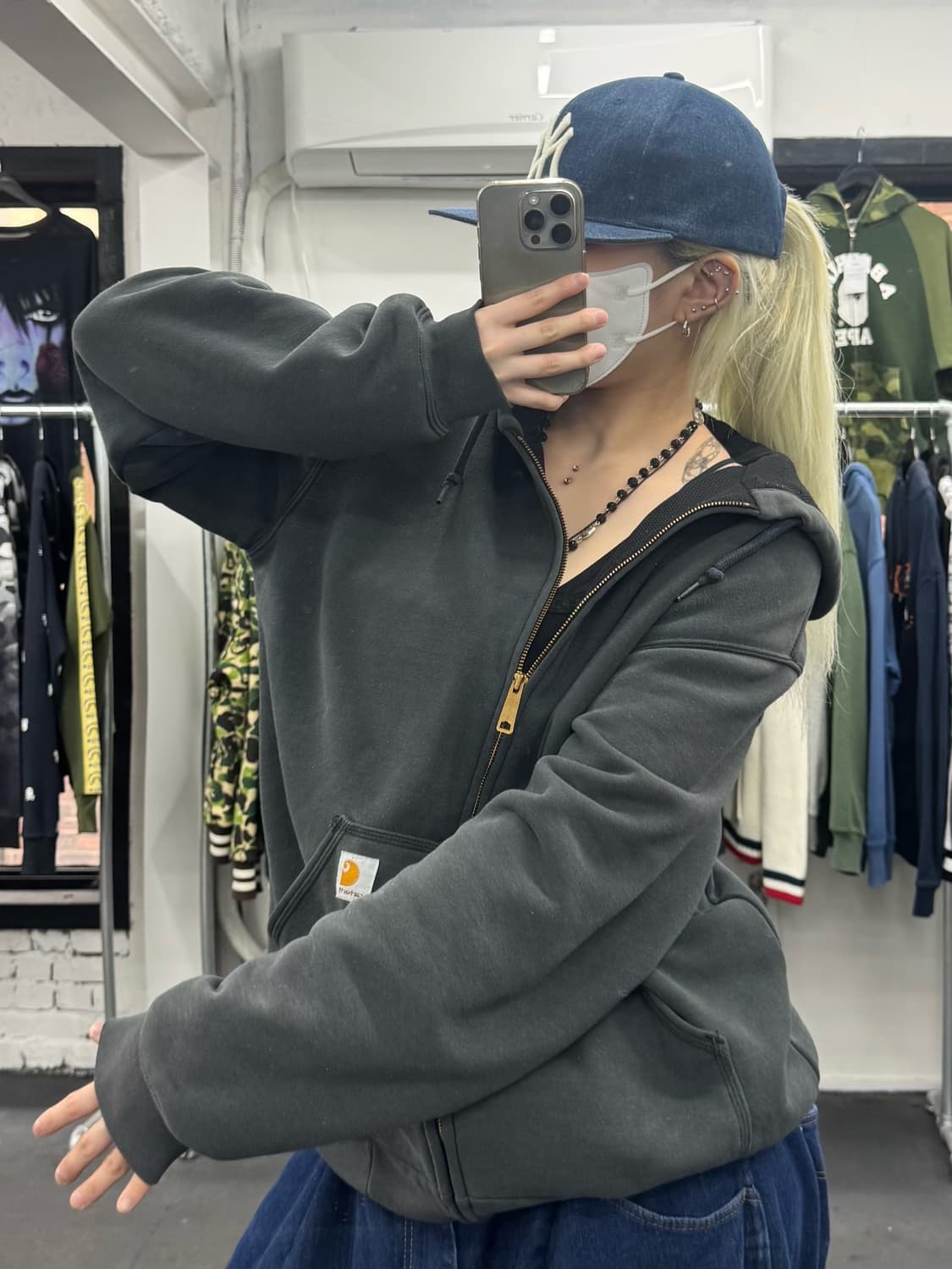 칼하트 써멀 후드집업 상품이미지5