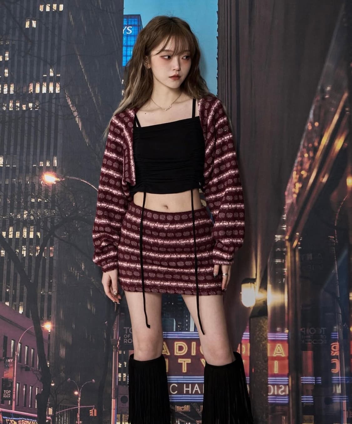 체리퀴리 오프숄더 티 상품이미지1