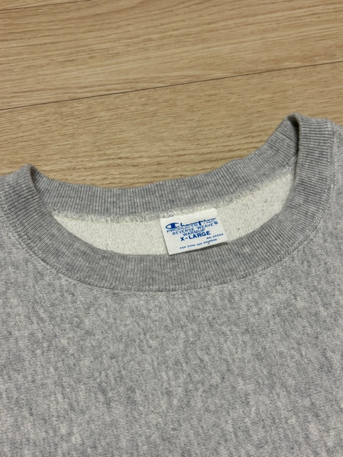 빔즈 x 민나노 x 챔피온 24aw 스웻셔츠 그레이 XL 상품이미지4