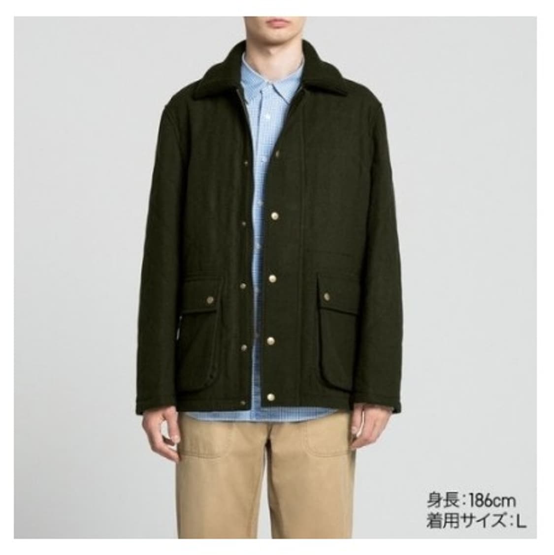 JW ANDERSON x 유니클로 울 블렌드 퀼팅 자켓 상품이미지2