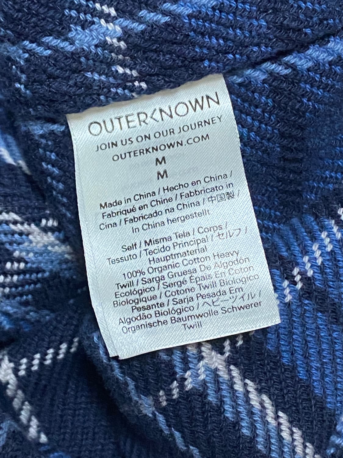 아우터논(Outerknown) 블랭킷 셔츠 M 상품이미지6