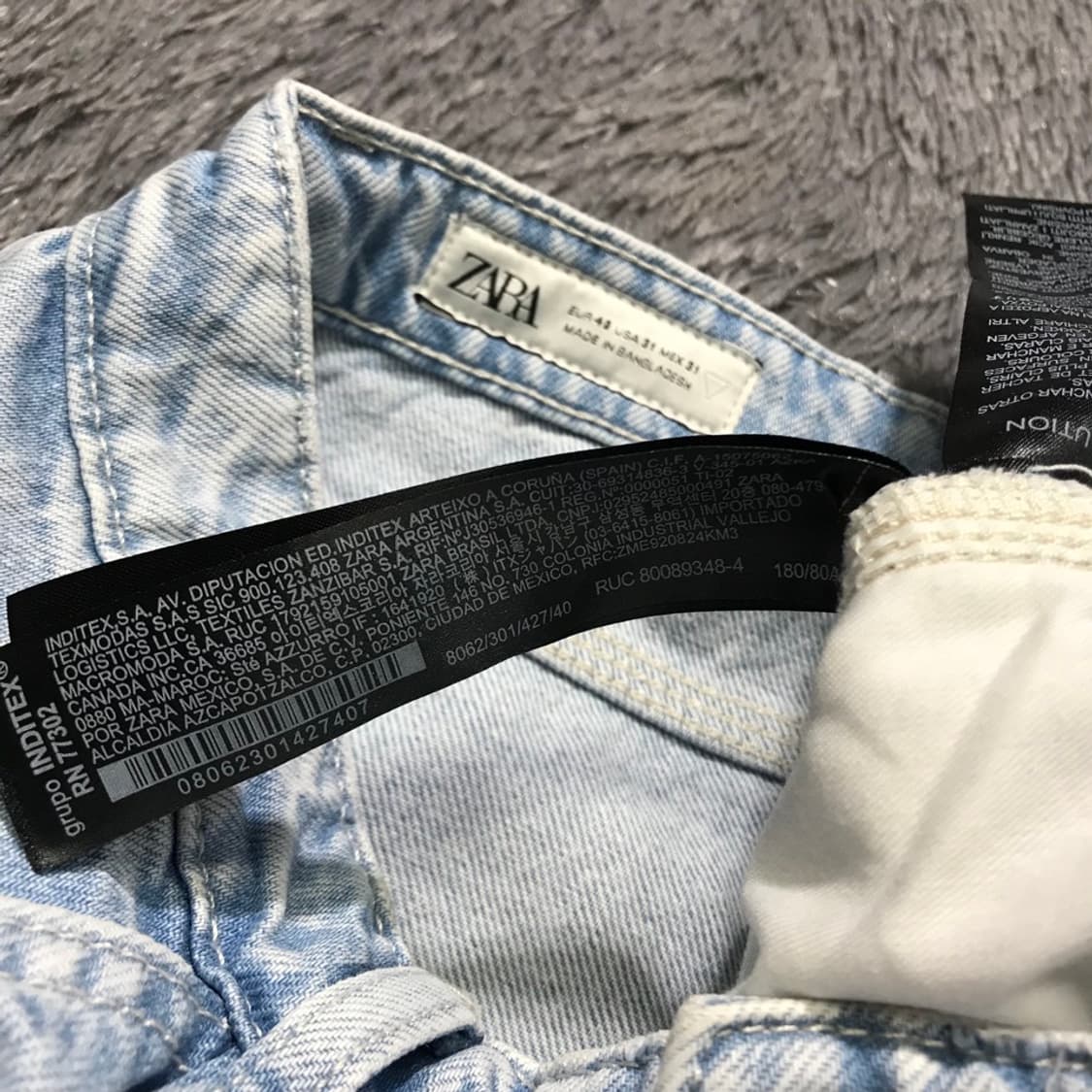 [[31] 자라(ZARA) 데님 카고 버뮤다 팬츠p189 상품이미지6