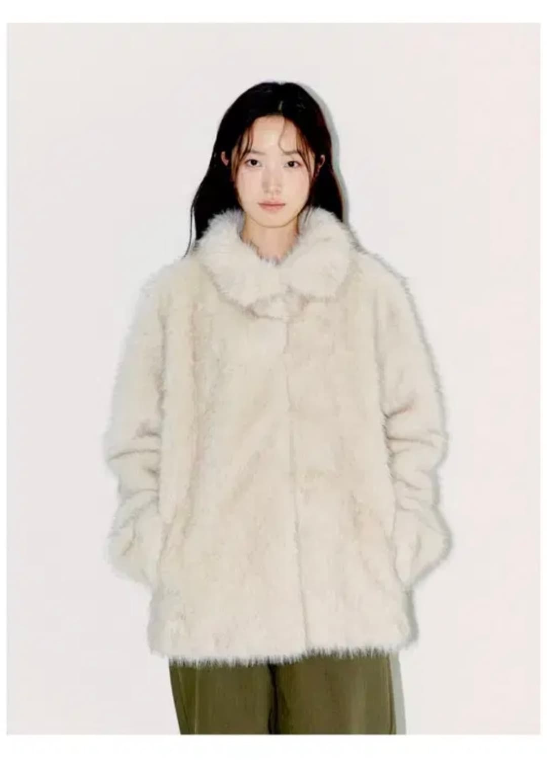 (새상품)오피쉬 퍼자켓_베이지 상품이미지1