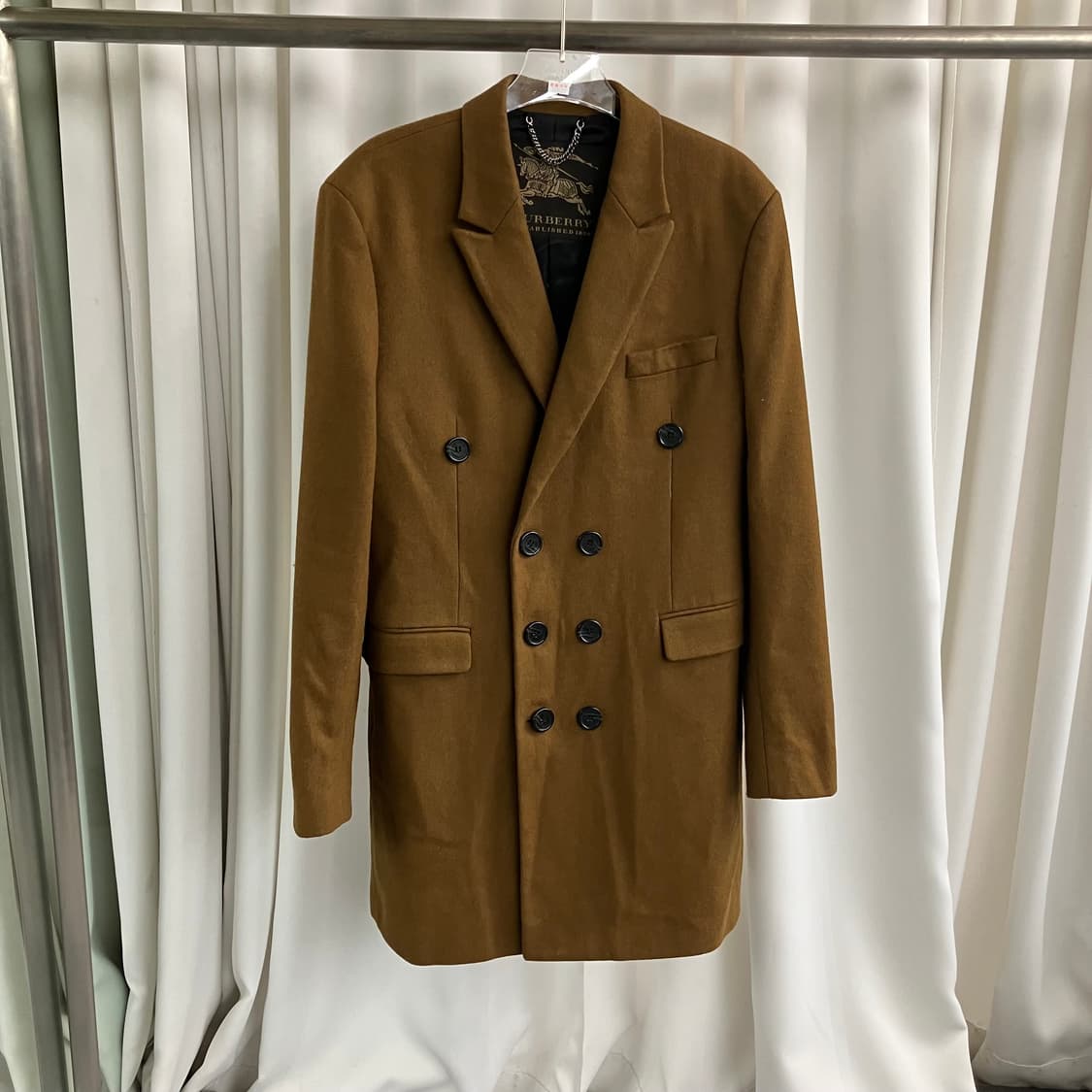 버버리 카멜 더블 브레스티드 코트 XL 상품이미지1