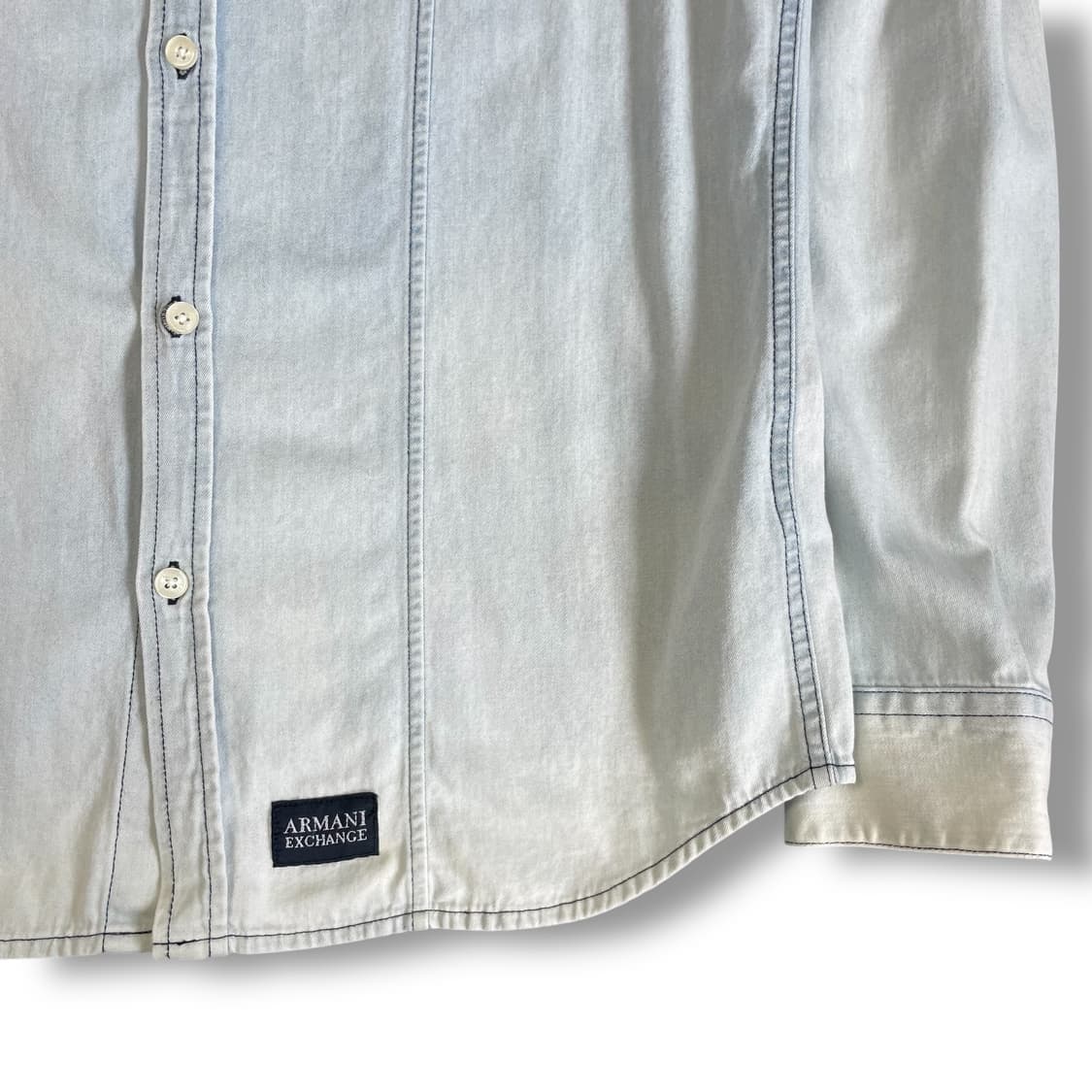 아르마니 익스체인지 레귤러 데님 셔츠 95 상품이미지4