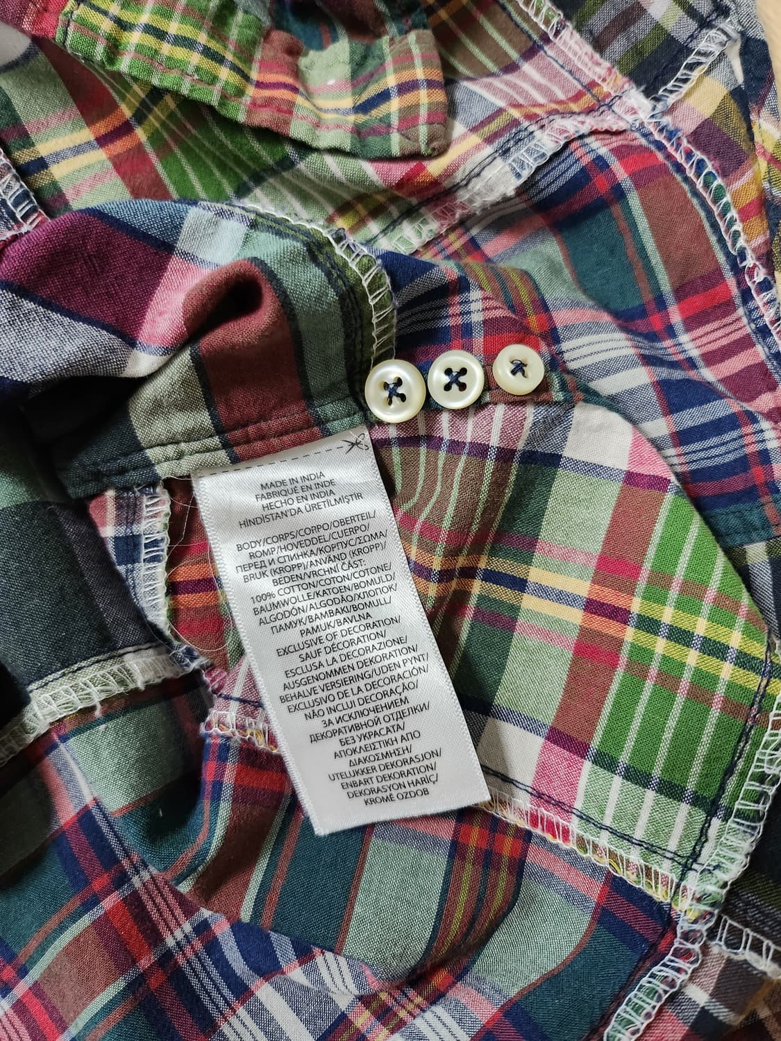 폴로랄프로렌 패치워크셔츠 (M 상품이미지9