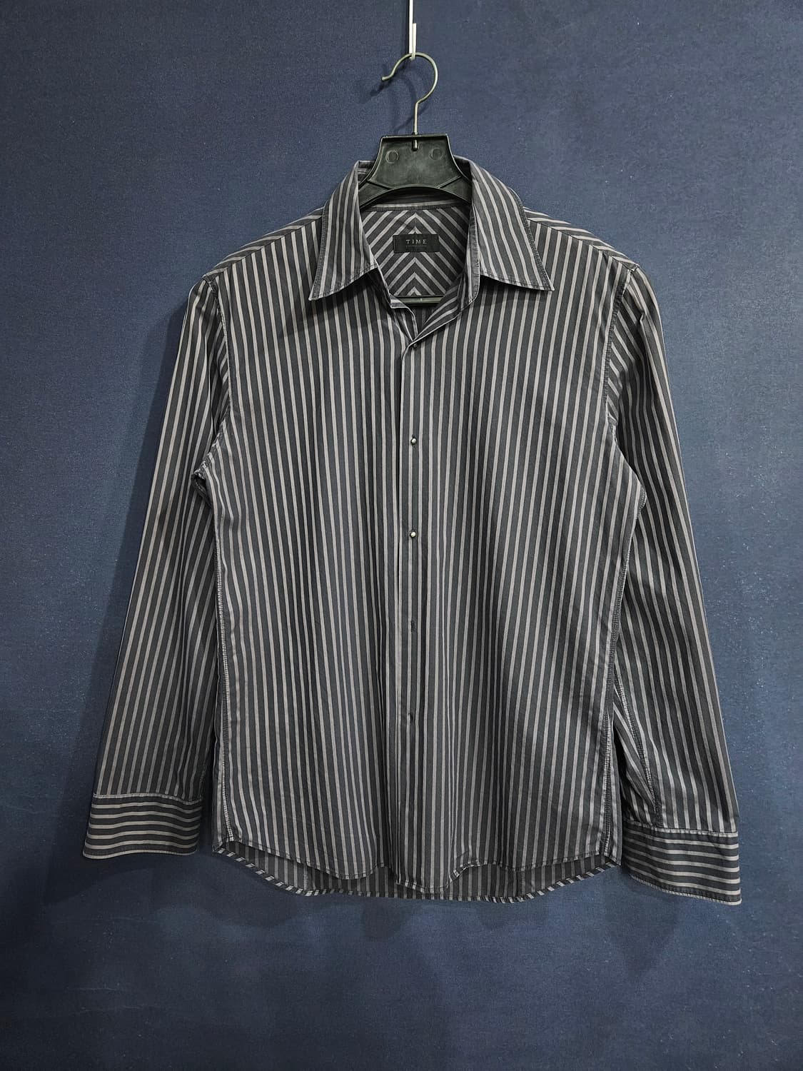 타임옴므 스트라이프 줄무늬 남성 슬림핏 95 긴팔셔츠  상품이미지1