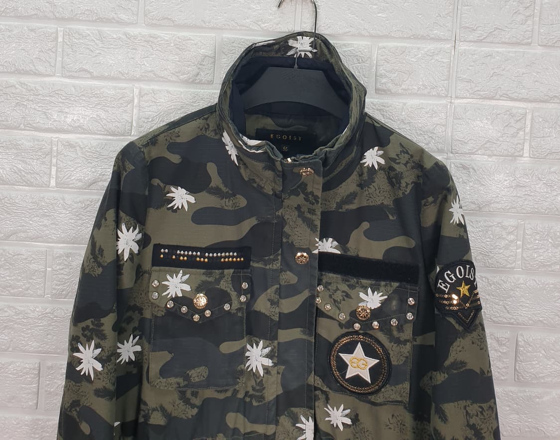 [55]에고이스트 카모플라쥬 꽃무늬 야상 자켓 상품이미지4