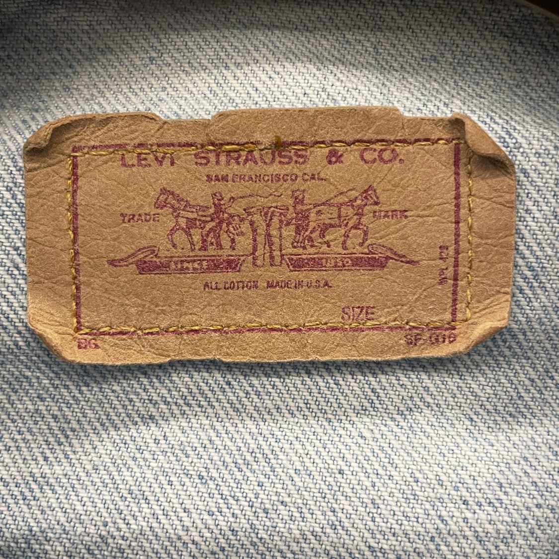 90s 리바이스 70507 made in USA 타입3 데님 자켓 상품이미지8