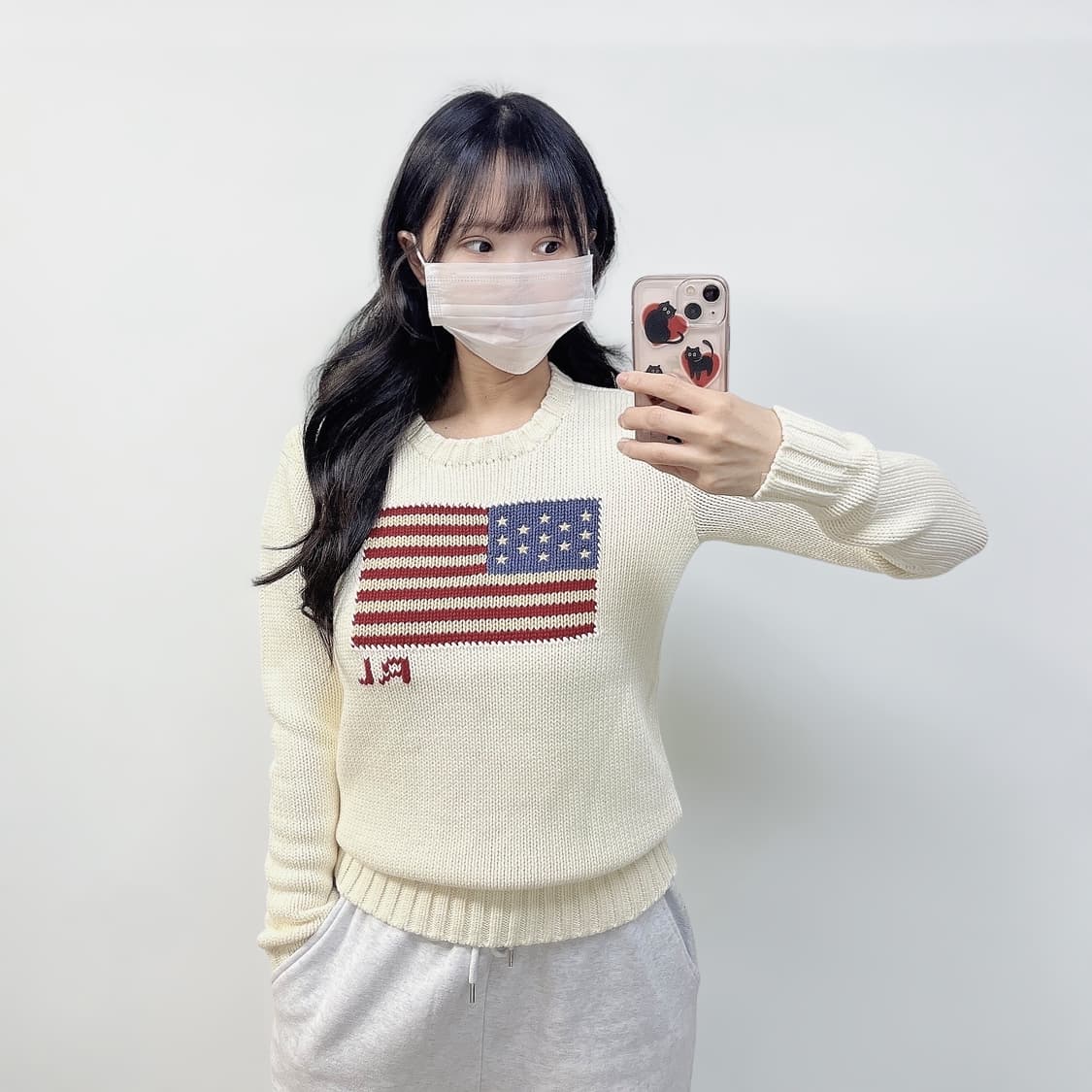 폴로 랄프로렌 플래그 성조기 코튼 라운드 니트 상품이미지1