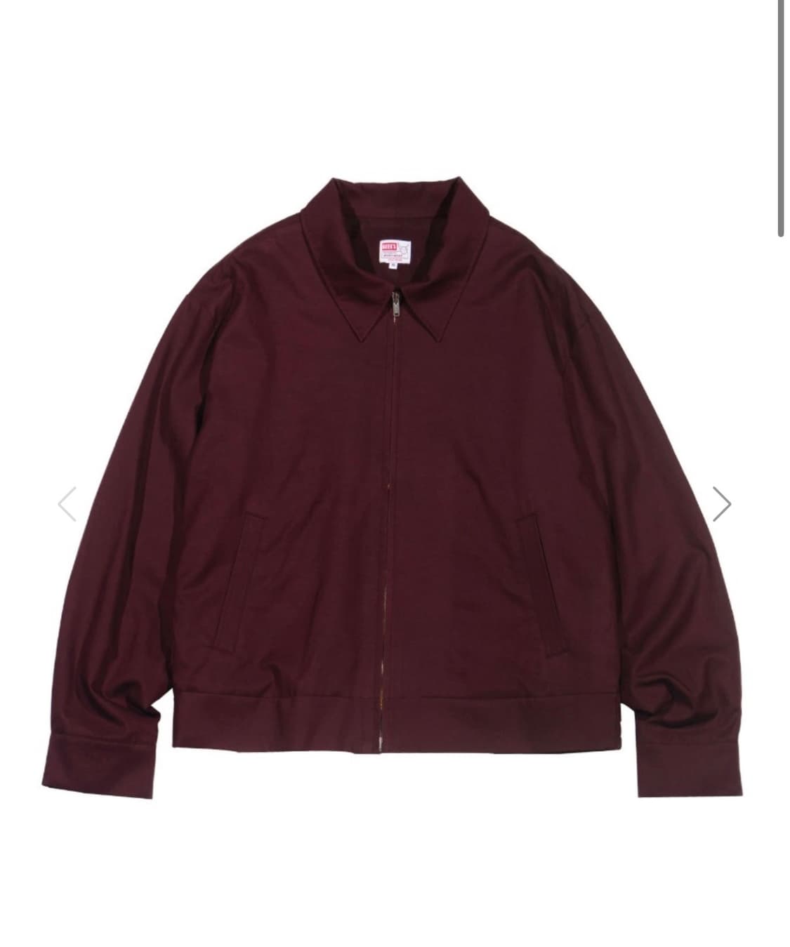 50's zip jacket (Maroon) 상품이미지1