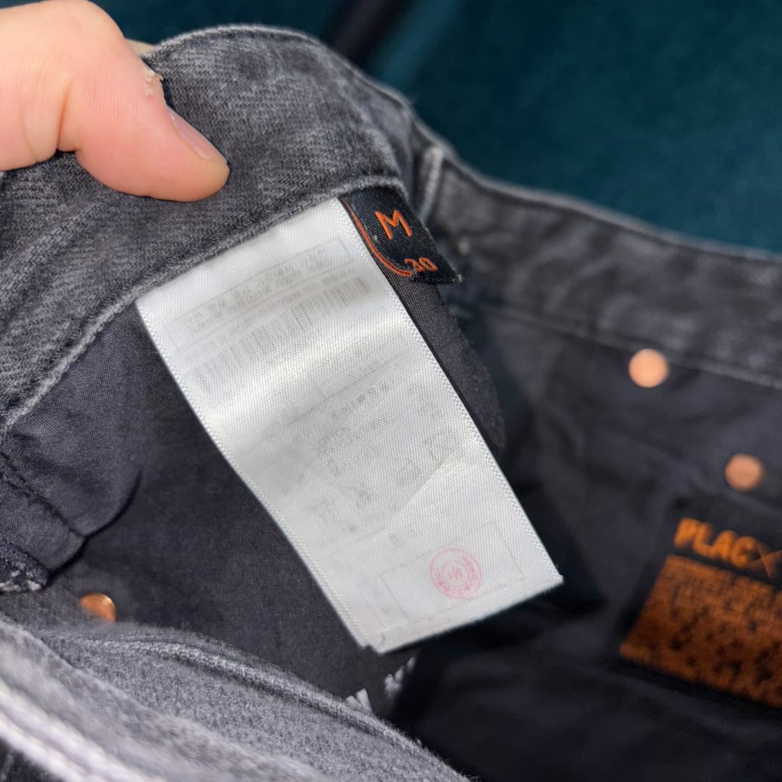 (30) 플랙X 10주년 프리미엄 크롭 블랙 데님 팬츠 상품이미지8