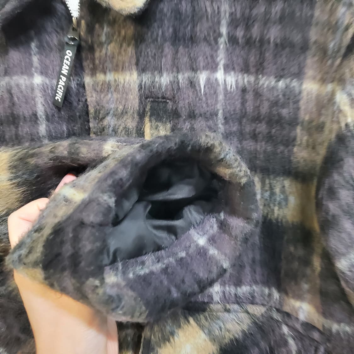 오션퍼시픽 브러쉬드 체크 재킷  상품이미지5