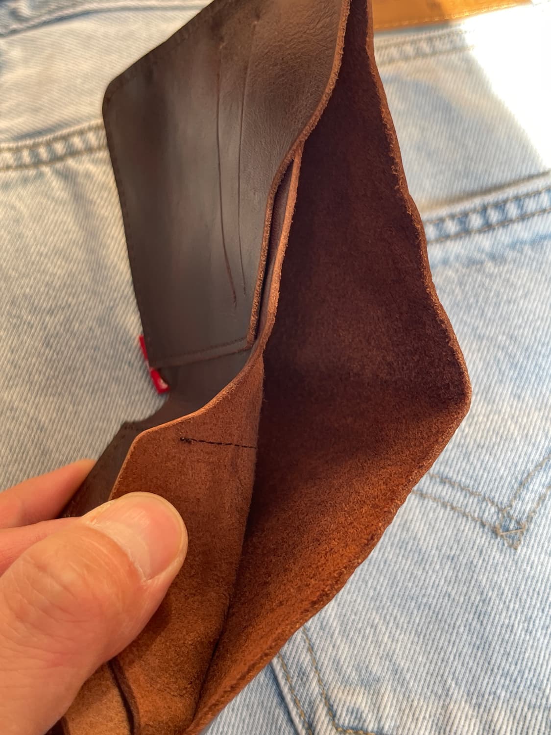 브라운 태닝가죽지갑 상품이미지4