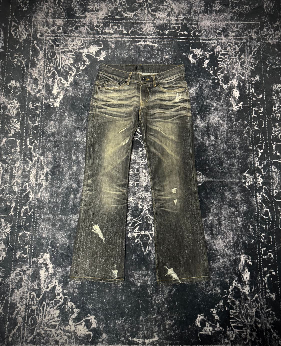 Midas Black denim washed jeans 상품이미지1