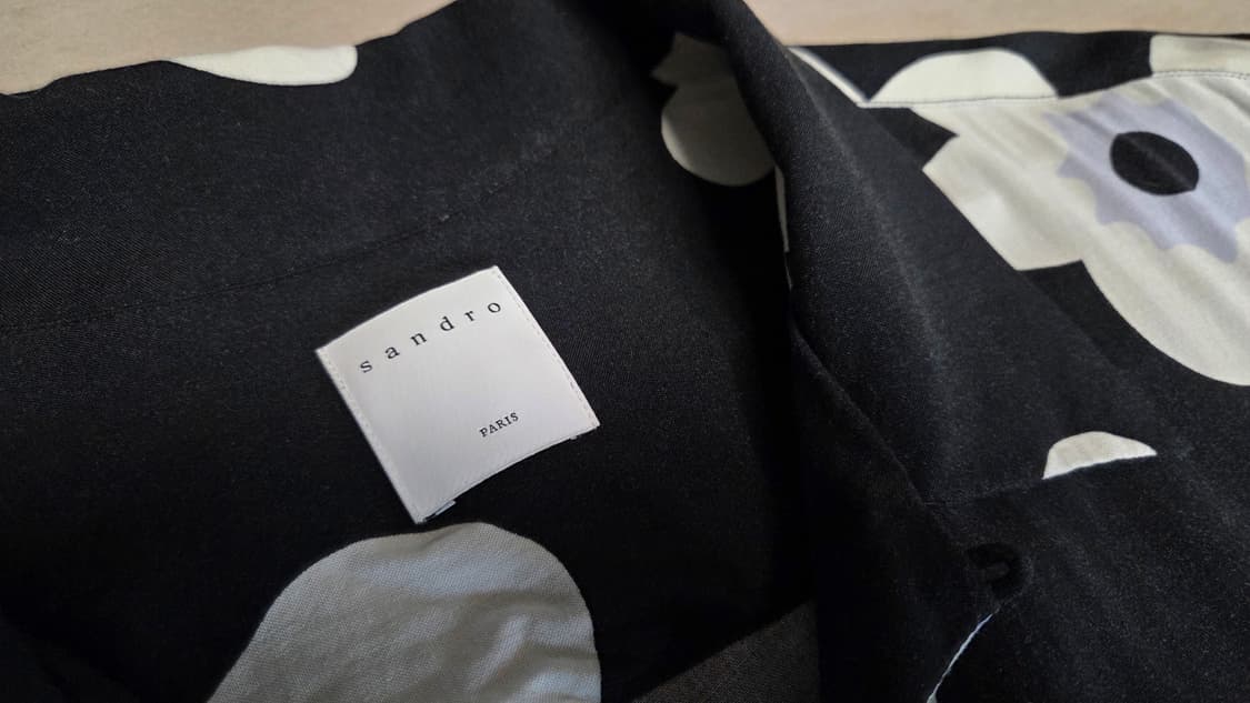 산드로 옴므 블룸 플로럴 반팔셔츠  상품이미지5