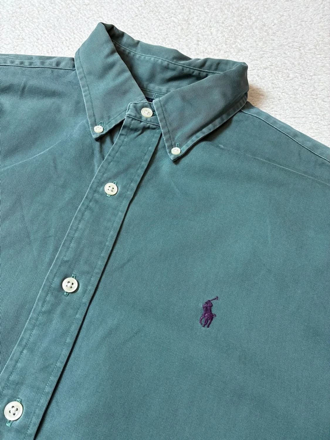 폴로 랄프로렌 90-00's 옥스포드 블레이크 솔리드 셔츠 PN7996 상품이미지3