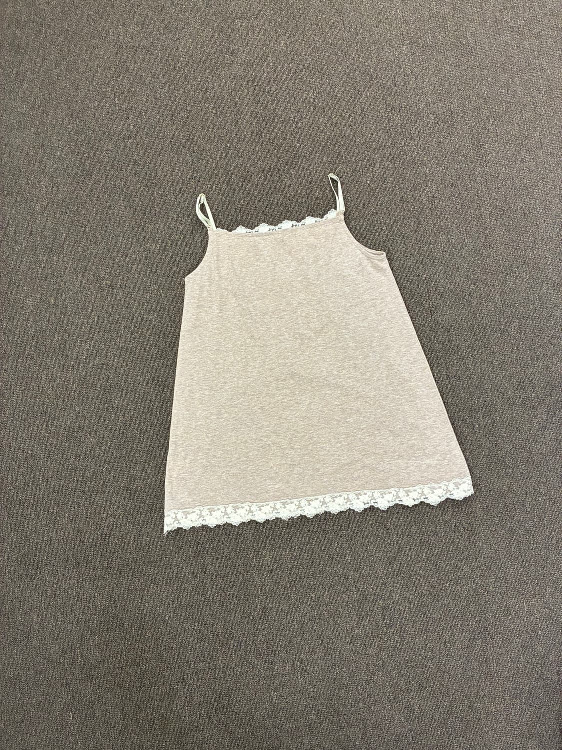 M)Japanese vintage 여성 꽃 레이스 디테일 나시 상품이미지5