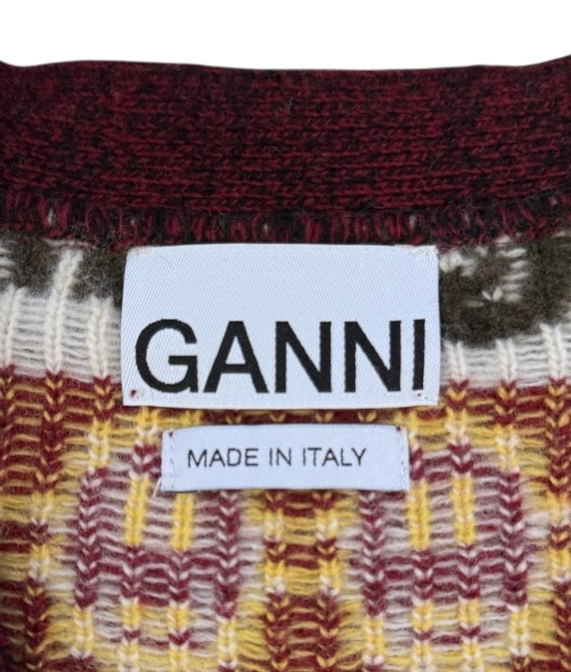 가니 리사이클 울 스마일리 가디건 상품이미지6