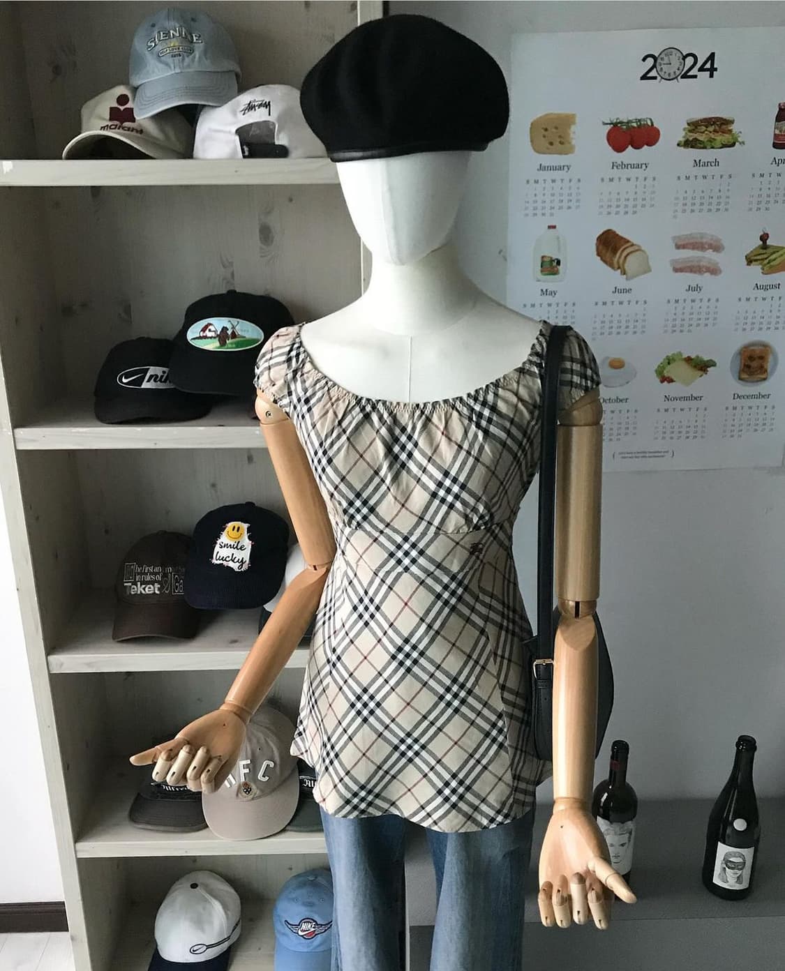 버버리 로고 노바체크 블라우스 상품이미지5