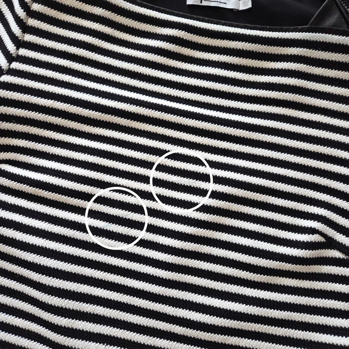 알렉산더왕 보트넥 스트라이프 니트 반팔 티셔츠 6 상품이미지3