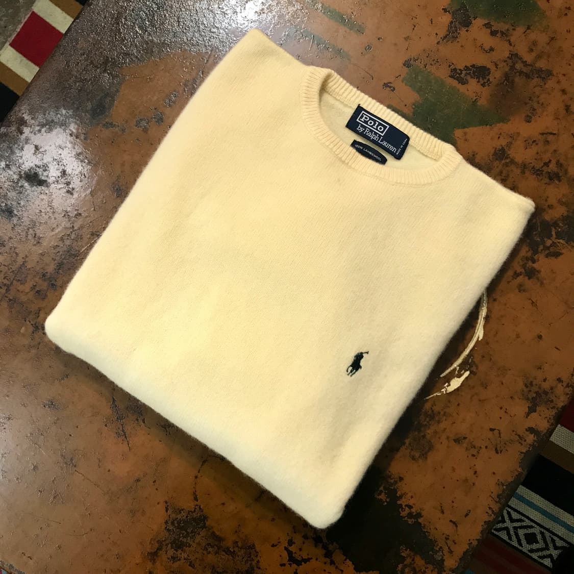 폴로랄프로렌 아이보리 램스 울 니트 남성 102 여성 프리사이즈 상품이미지1