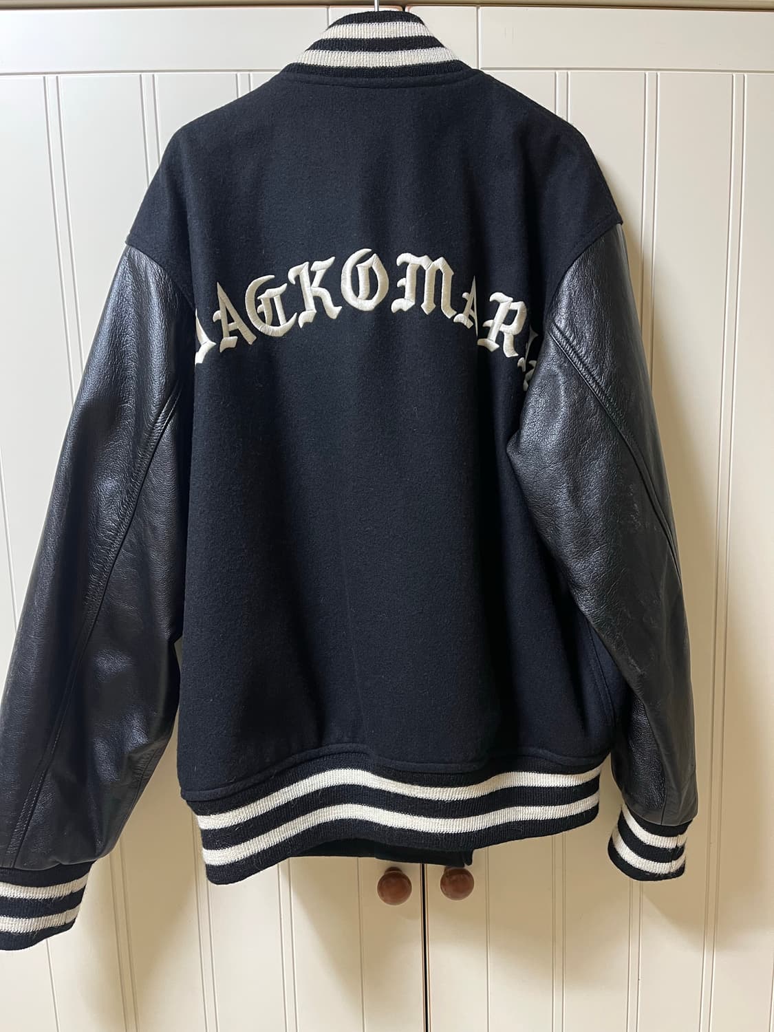 와코마리아 24aw 바시티 레더 자켓 상품이미지4