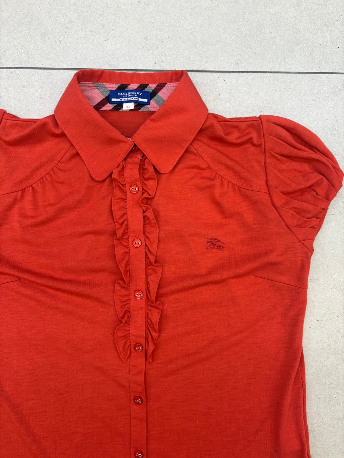 버버리 퍼프슬리브 반팔 셔츠 상품이미지3