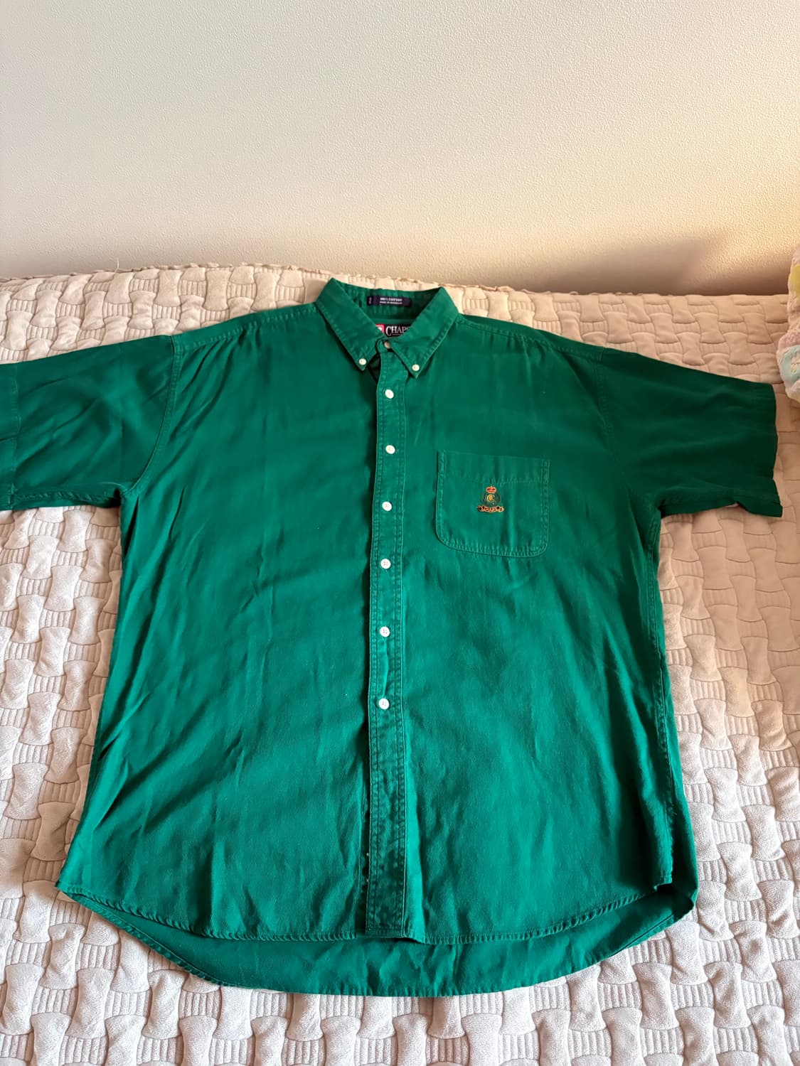 [최상급] 챕스 랄프로렌 빈티지 코튼 셔츠 (진한 그린색 / 남녀공용) 상품이미지6