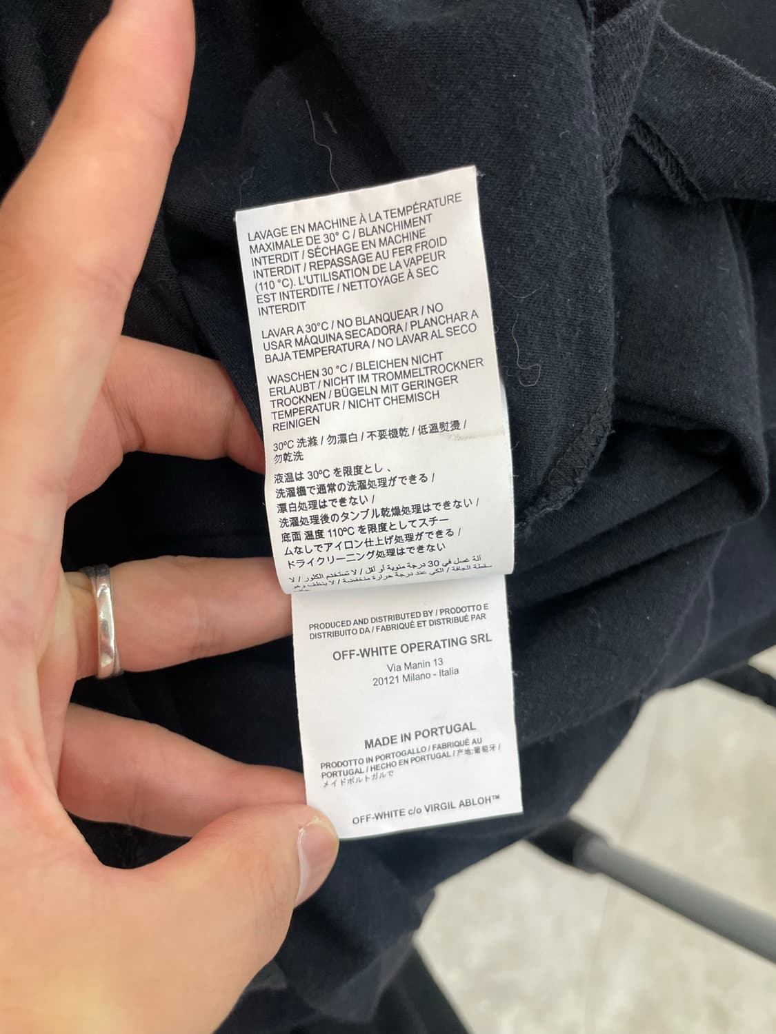 오프화이트 반팔티 상품이미지5