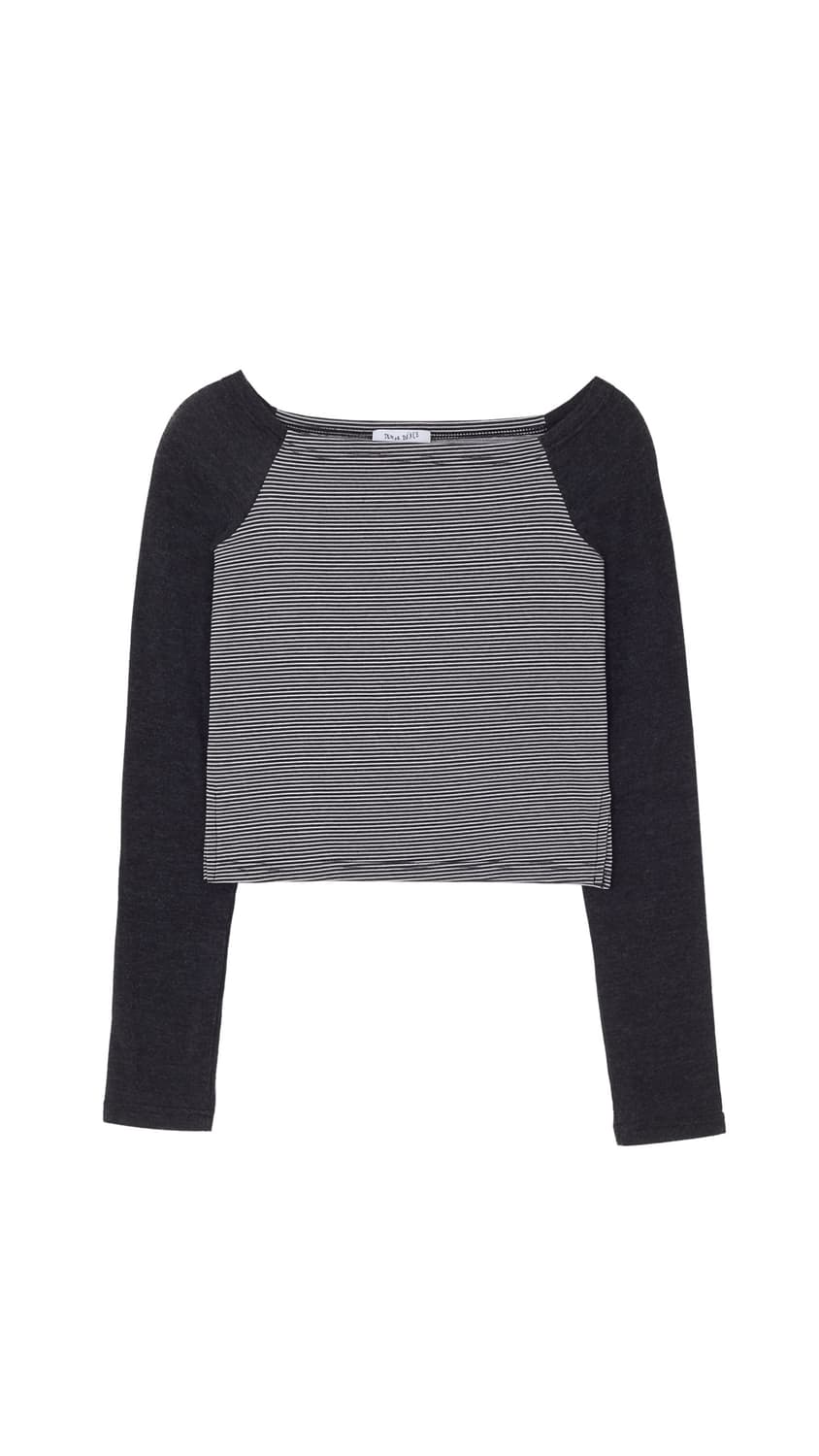 텐스댄스 파히섬 스트라이프 오프숄더 블랙 상품이미지2