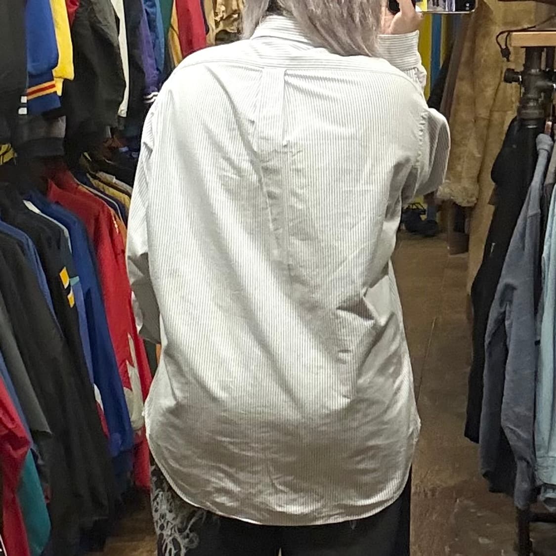 [HI] 폴로 랄프로렌 긴팔셔츠 스트라이프 스카이블루  상품이미지5