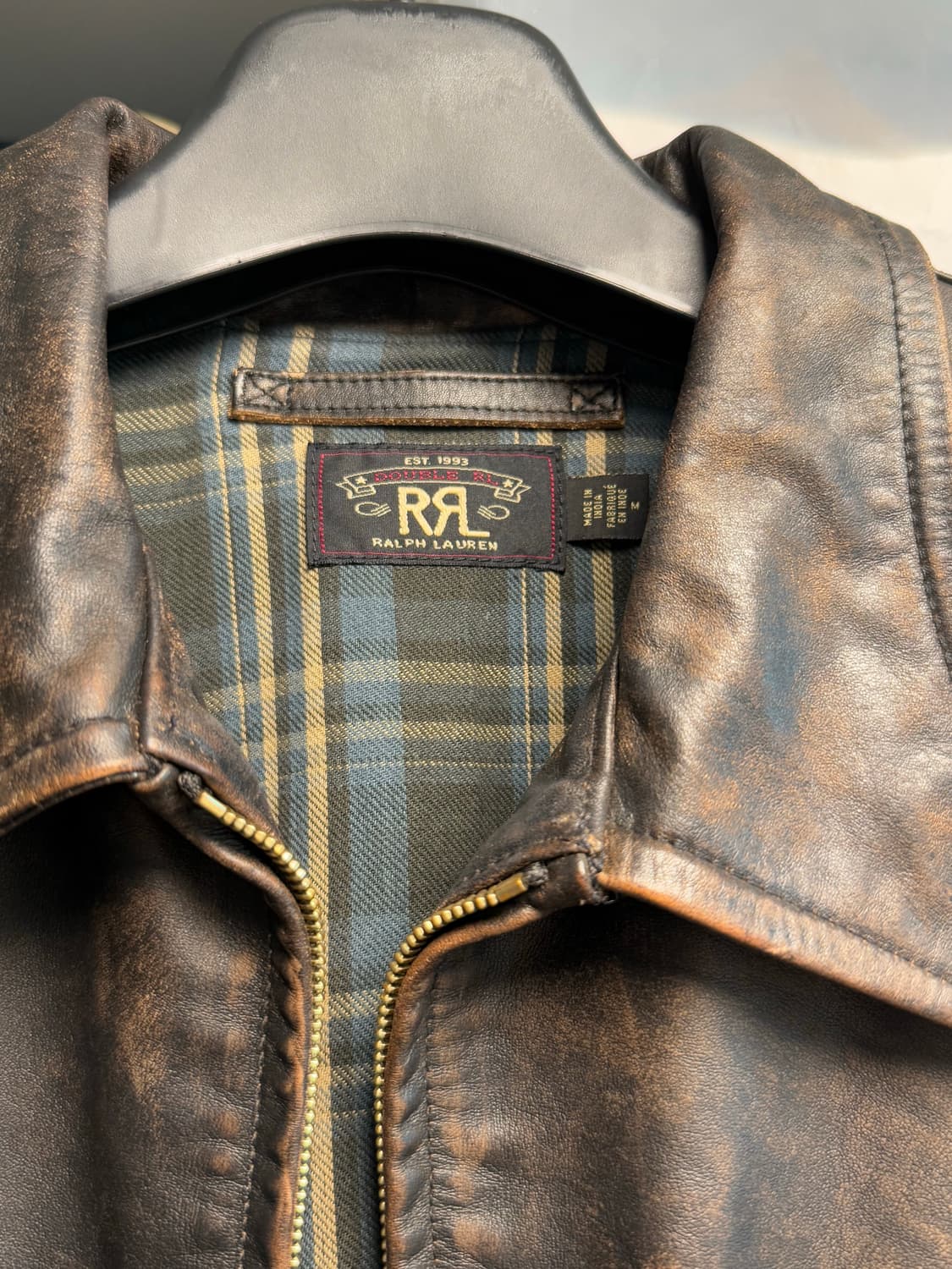 rrl 뉴스보이M 뉴스보이레더 rrl레더자켓 뉴스보이자켓 상품이미지3