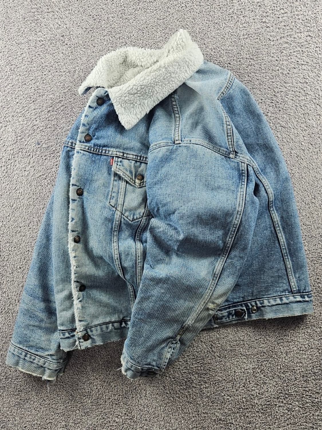 90's USA 리바이스 쉐르파 데님 트러커 자켓 ( XL )/11020 상품이미지3