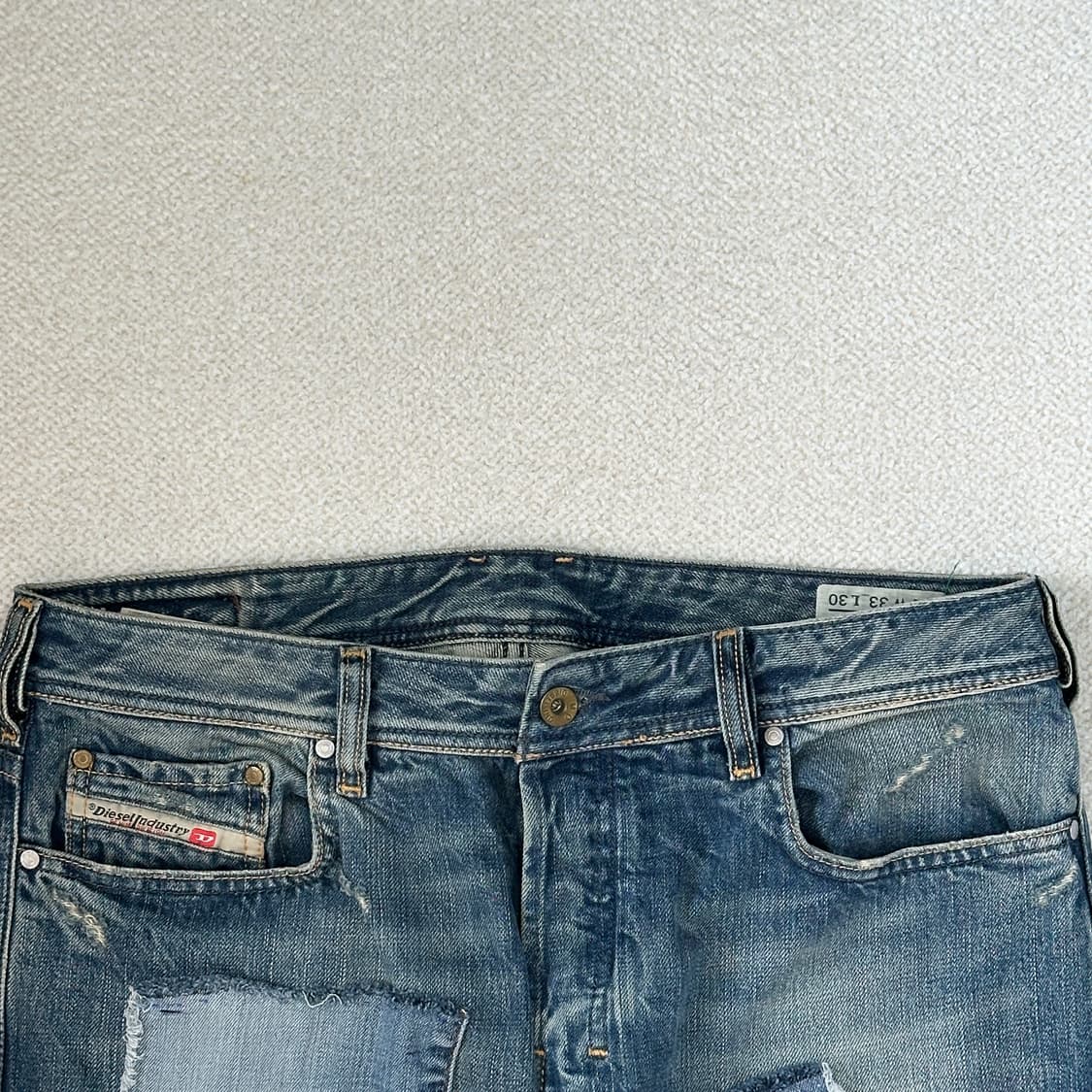 디젤 자탄 패치워크 데님 팬츠 상품이미지3