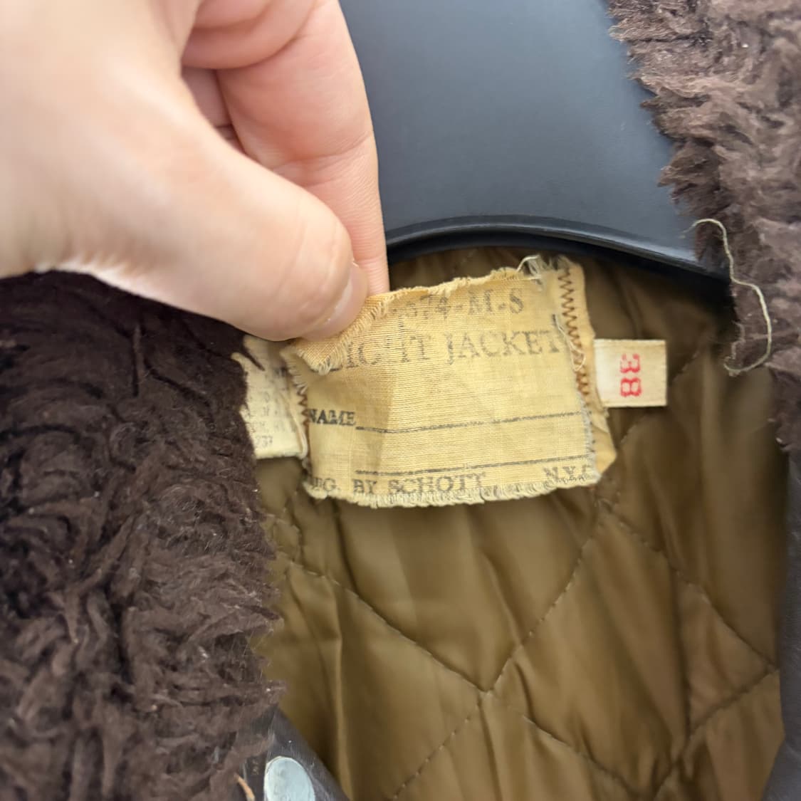 쇼트 60s 천연가죽 A-2 플라이트 자켓 상품이미지7