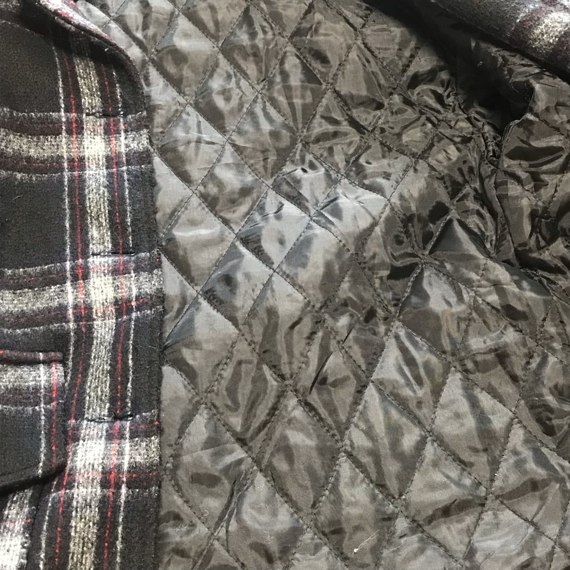 빈티지 체크코트 상품이미지3