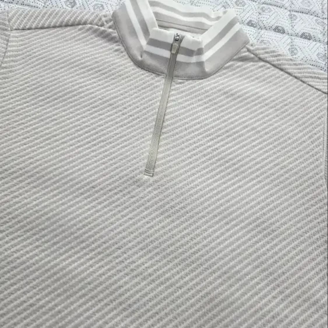 빈폴 남성 헤링본 반집업 티셔츠 95 상품이미지1