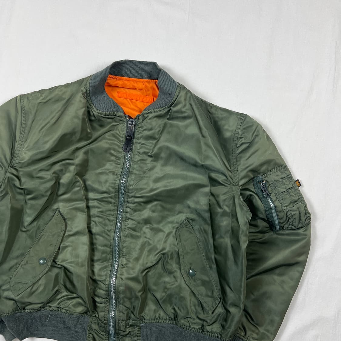 90‘s 알파인더스트리 alpha ma-1 마원 항공자켓 상품이미지2