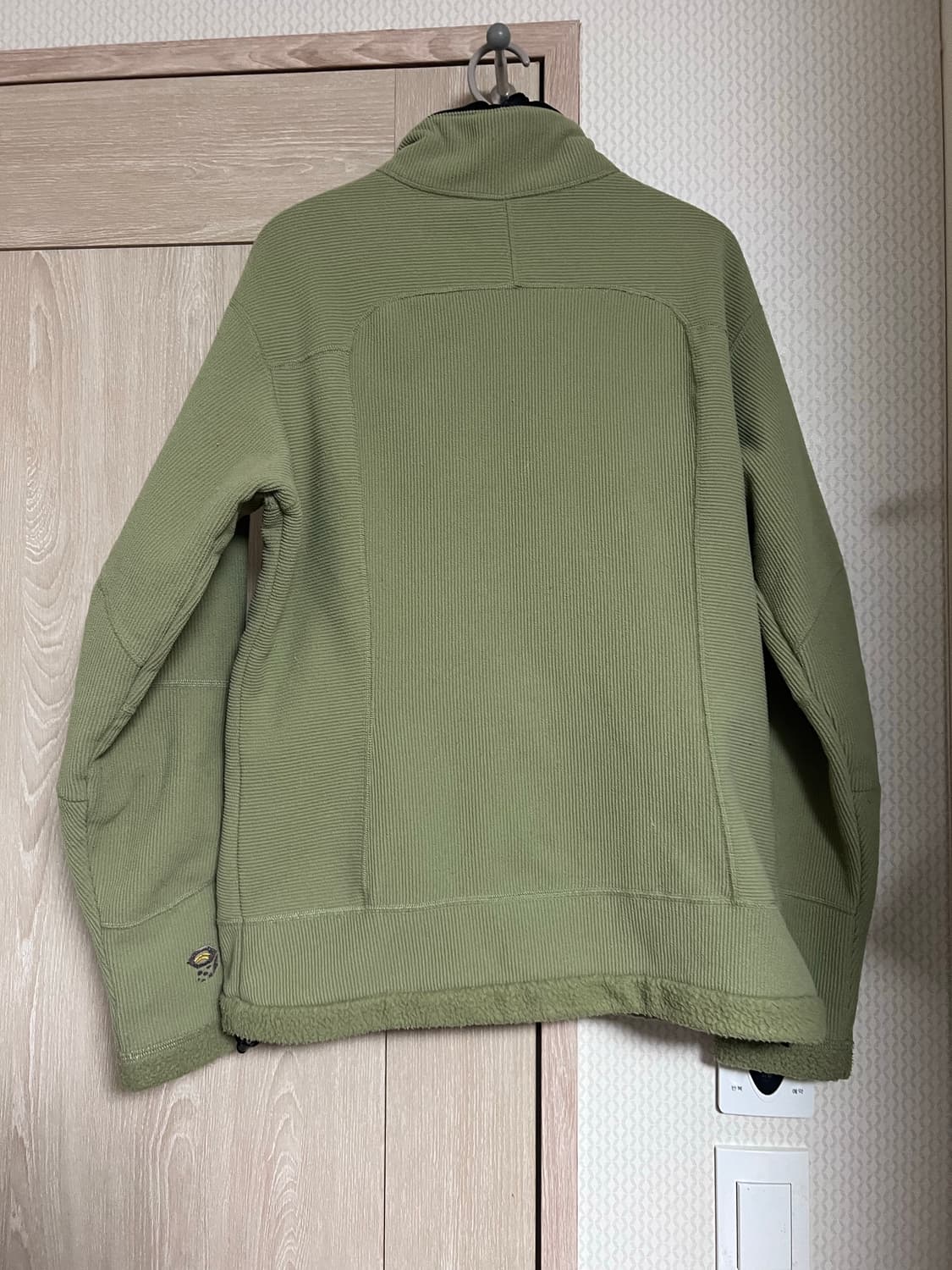 90s 마운틴 하드웨어 카키 올리브 플리스 집업 자켓 USA 상품이미지2