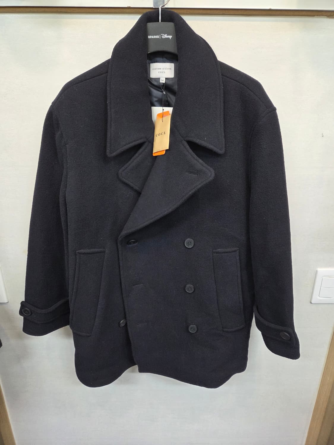 커스텀어클락 나인티스 헤비웨이트 울 더블코트 L 상품이미지1