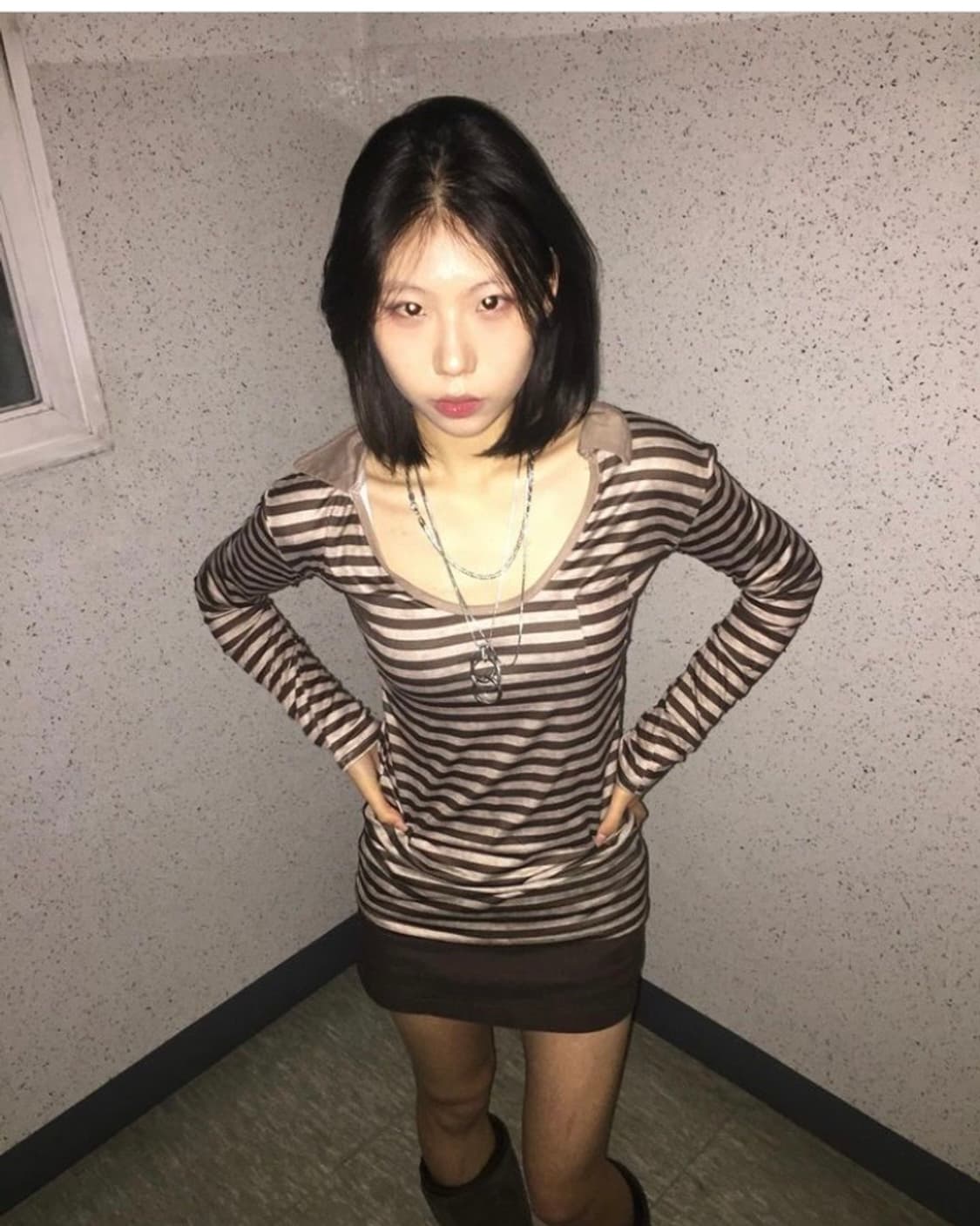 빈티지 y2k 스트라이프 티셔츠 상품이미지2