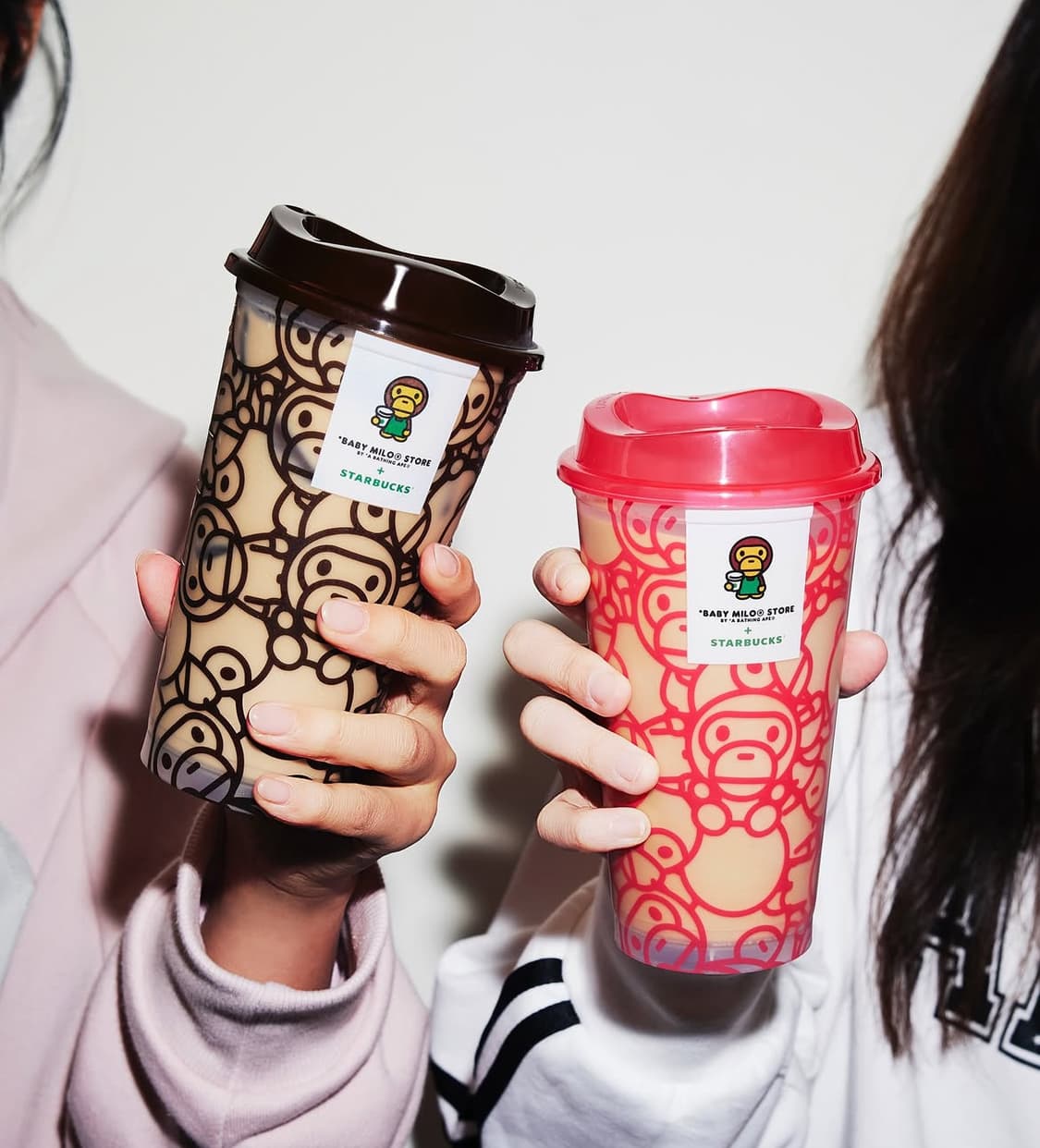 스타벅스 베이프 마일로 리유저블 컵 핑크 브라운 상품이미지1
