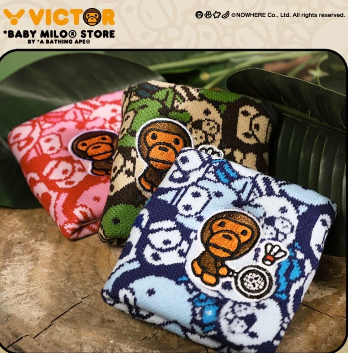 베이프 x 빅터 콜라보 손목아대 판매 상품이미지3