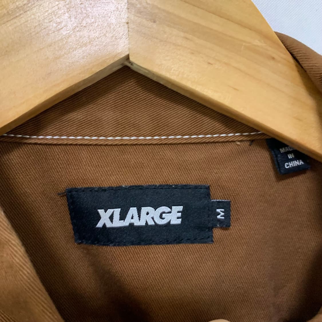 XLARGE 엑스라지 브라운 스티치 셔츠 자켓 스트릿 아메카지 00s 상품이미지8