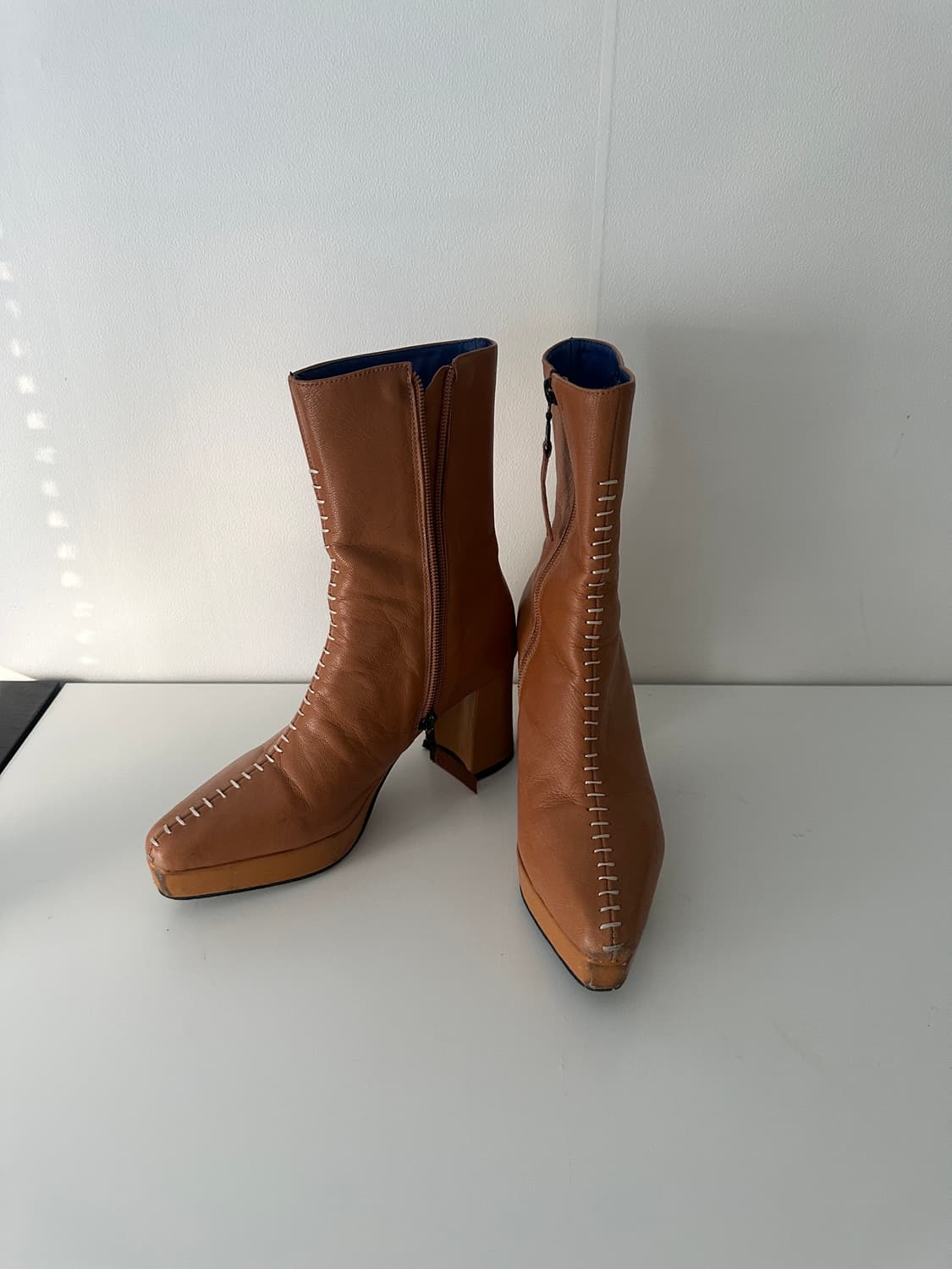 마땡킴 스티치 앵클부츠 (230) 상품이미지3